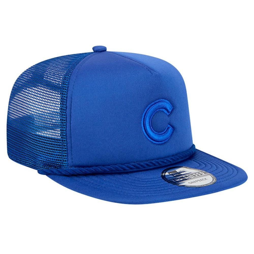Chicago Cubs New Era Tone Foam Meshback Golfer Snapback Hat - MLB Hats