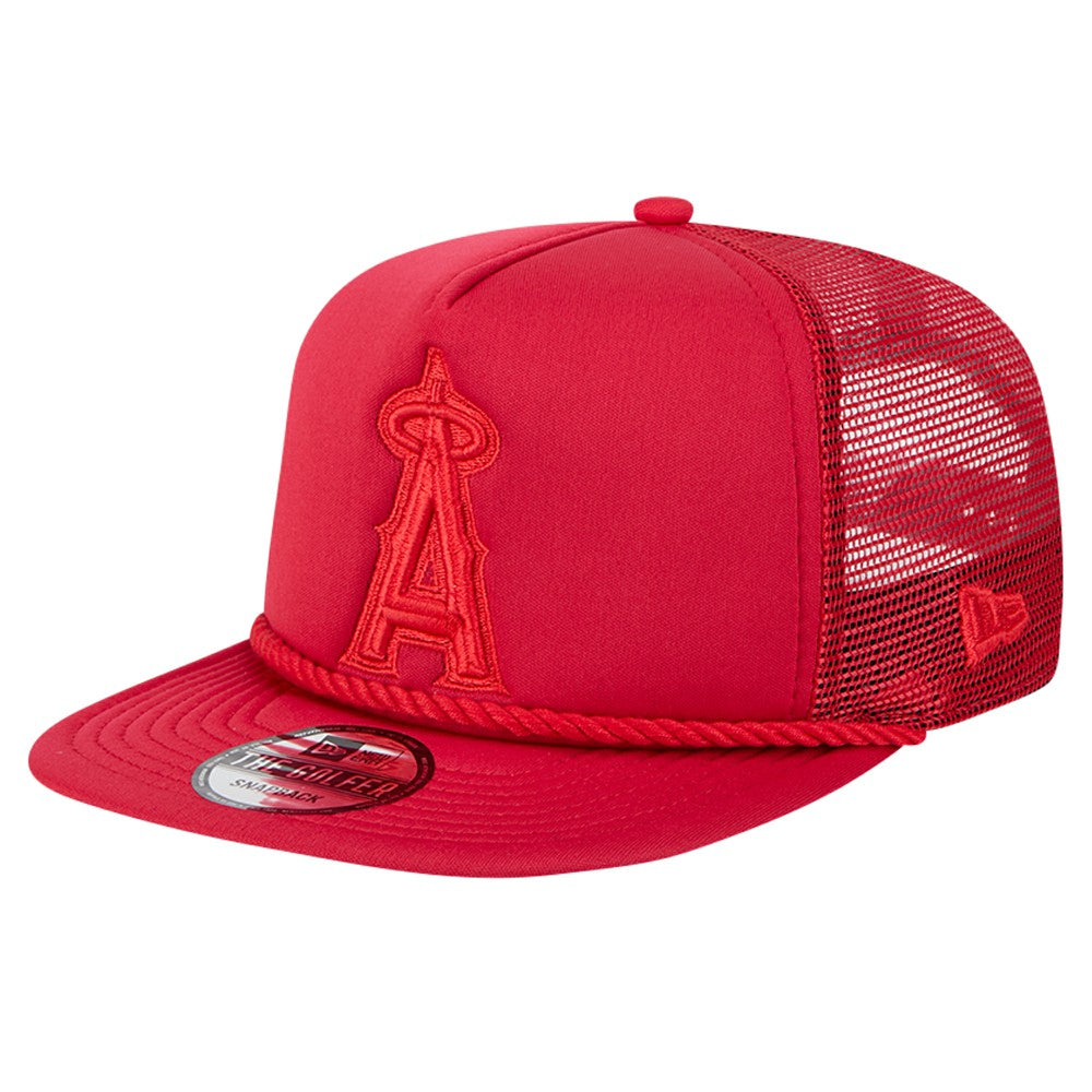 Los Angeles Angels New Era Tone Foam Meshback Golfer Snapback Hat - MLB Hats