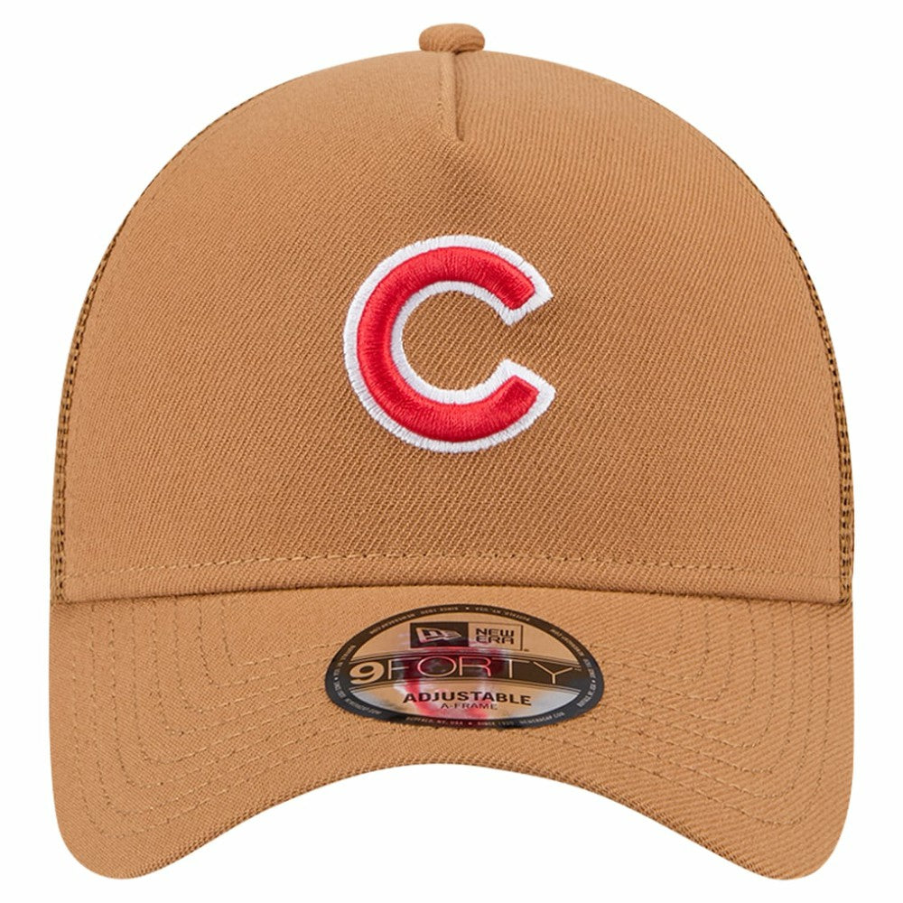Chicago Cubs New Era A-Frame Trucker 9FORTY Adjustable Hat - MLB Hats