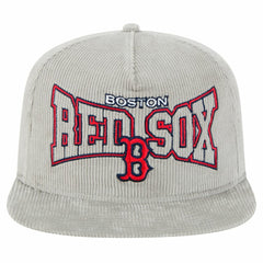 New Era Boston Red Sox Gray Corduroy Golfer Snapback Hat - MLB Hats