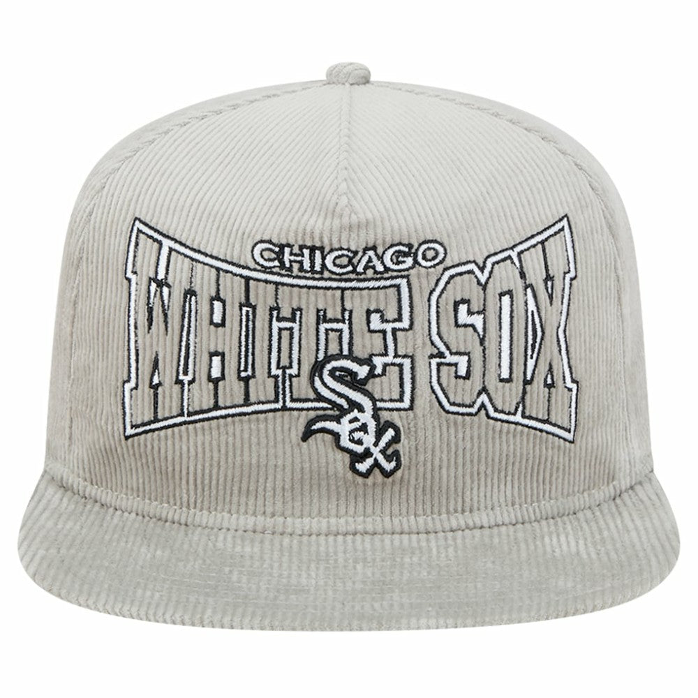 New Era Chicago White Sox Gray Corduroy Golfer Snapback Hat - MLB Hats