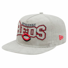 New Era Cincinnati Reds Gray Corduroy Golfer Snapback Hat - MLB Hats
