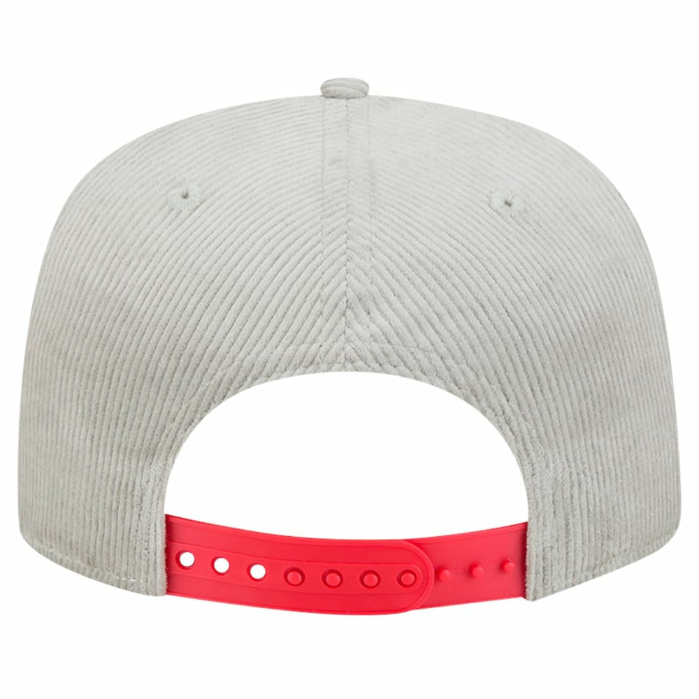 New Era Cincinnati Reds Gray Corduroy Golfer Snapback Hat - MLB Hats