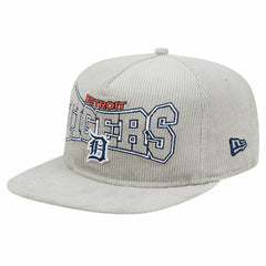 New Era Detroit Tigers Gray Corduroy Golfer Snapback Hat - MLB Hats
