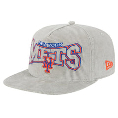 New Era New York Mets Gray Corduroy Golfer Snapback Hat - MLB Hats