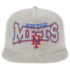 New Era New York Mets Gray Corduroy Golfer Snapback Hat - MLB Hats