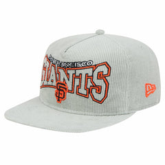 New Era San Francisco Giants Gray Corduroy Golfer Snapback Hat - MLB Hats