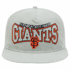 New Era San Francisco Giants Gray Corduroy Golfer Snapback Hat - MLB Hats