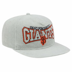 New Era San Francisco Giants Gray Corduroy Golfer Snapback Hat - MLB Hats
