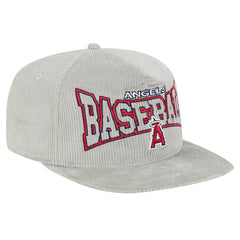 New Era Los Angeles Angels Gray Corduroy Golfer Snapback Hat - MLB Hats