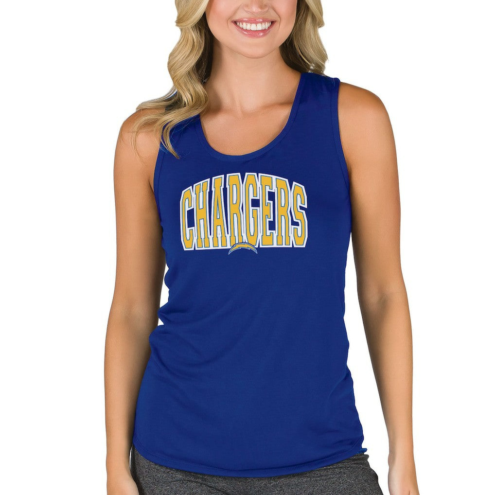 Los Angeles Chargers Concepts Sport Women's Marathon Racer Back Tank Top | NFL Online