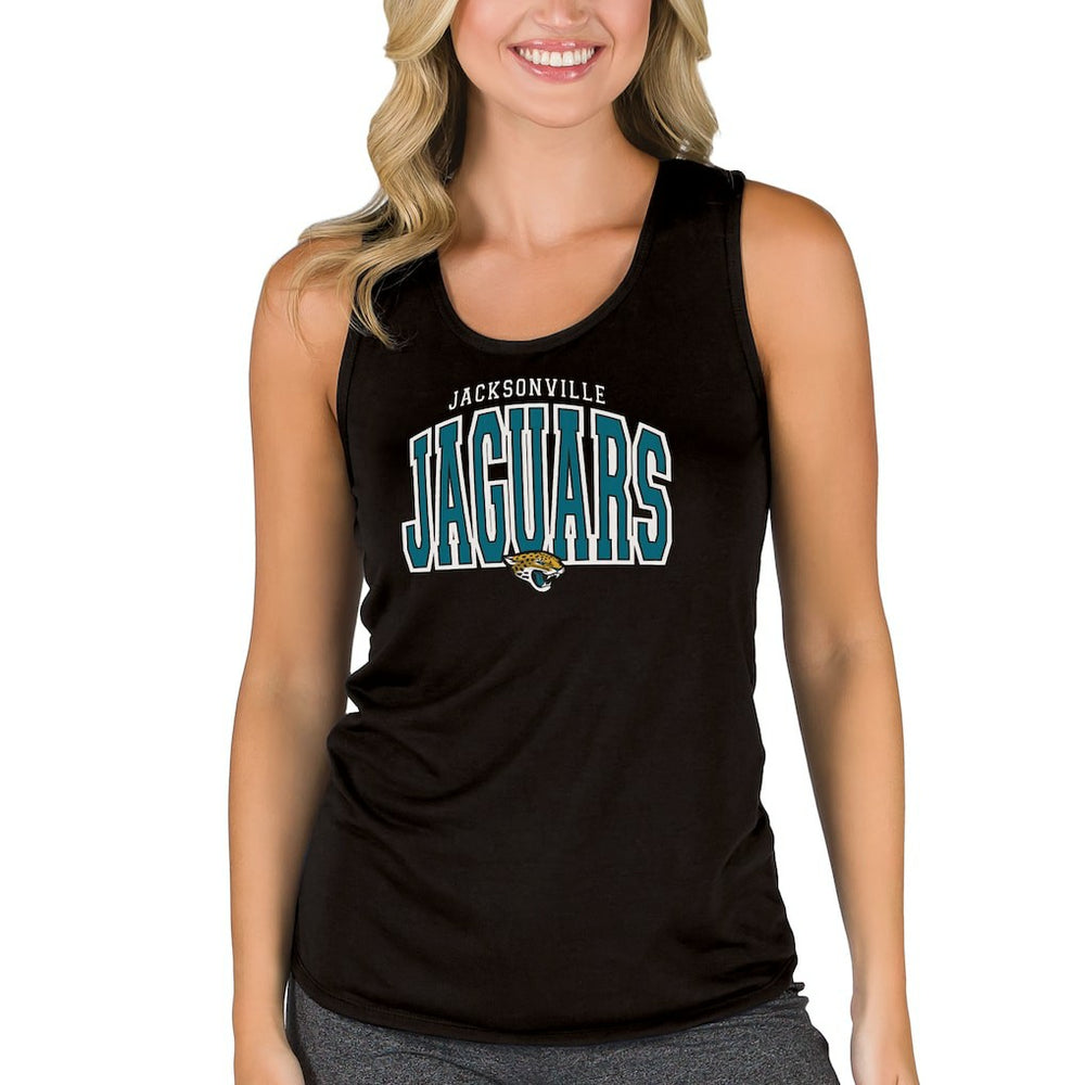 Jacksonville Jaguars Concepts Sport Women's Marathon Racer Back Tank Top | NFL Outlet