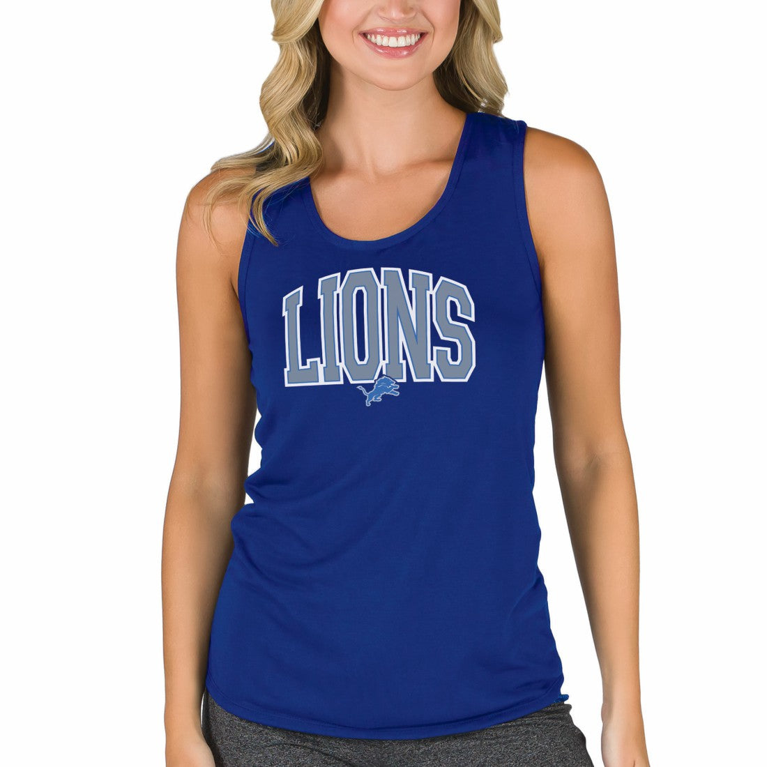 Detroit Lions Concepts Sport Women's Marathon Racer Back Tank Top | NFL US