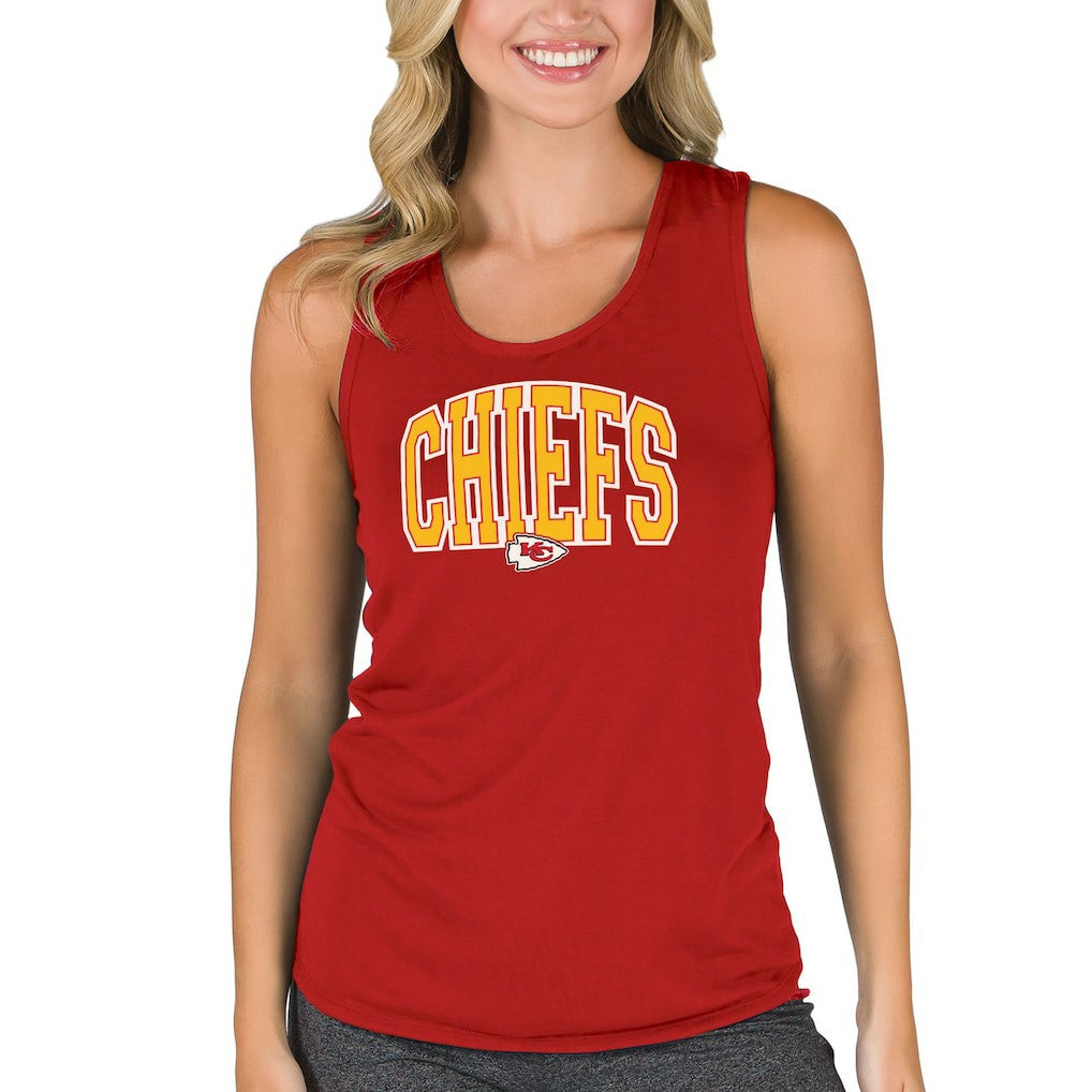 Kansas City Chiefs Concepts Sport Women's Marathon Racer Back Tank Top | NFL Outlet