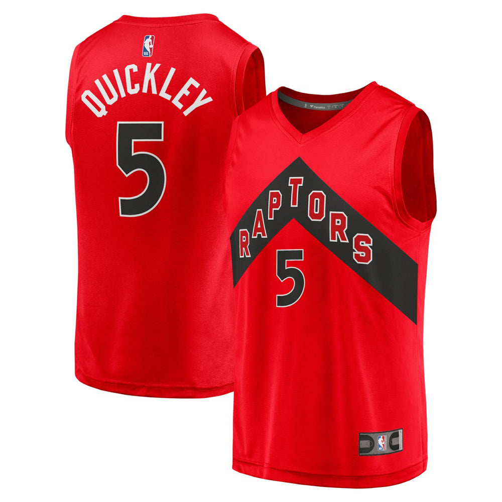 Red Immanuel Quickley Toronto Raptors Youth Fast Break Player Jersey | NBA