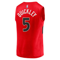 Red Immanuel Quickley Toronto Raptors Youth Fast Break Player Jersey | NBA