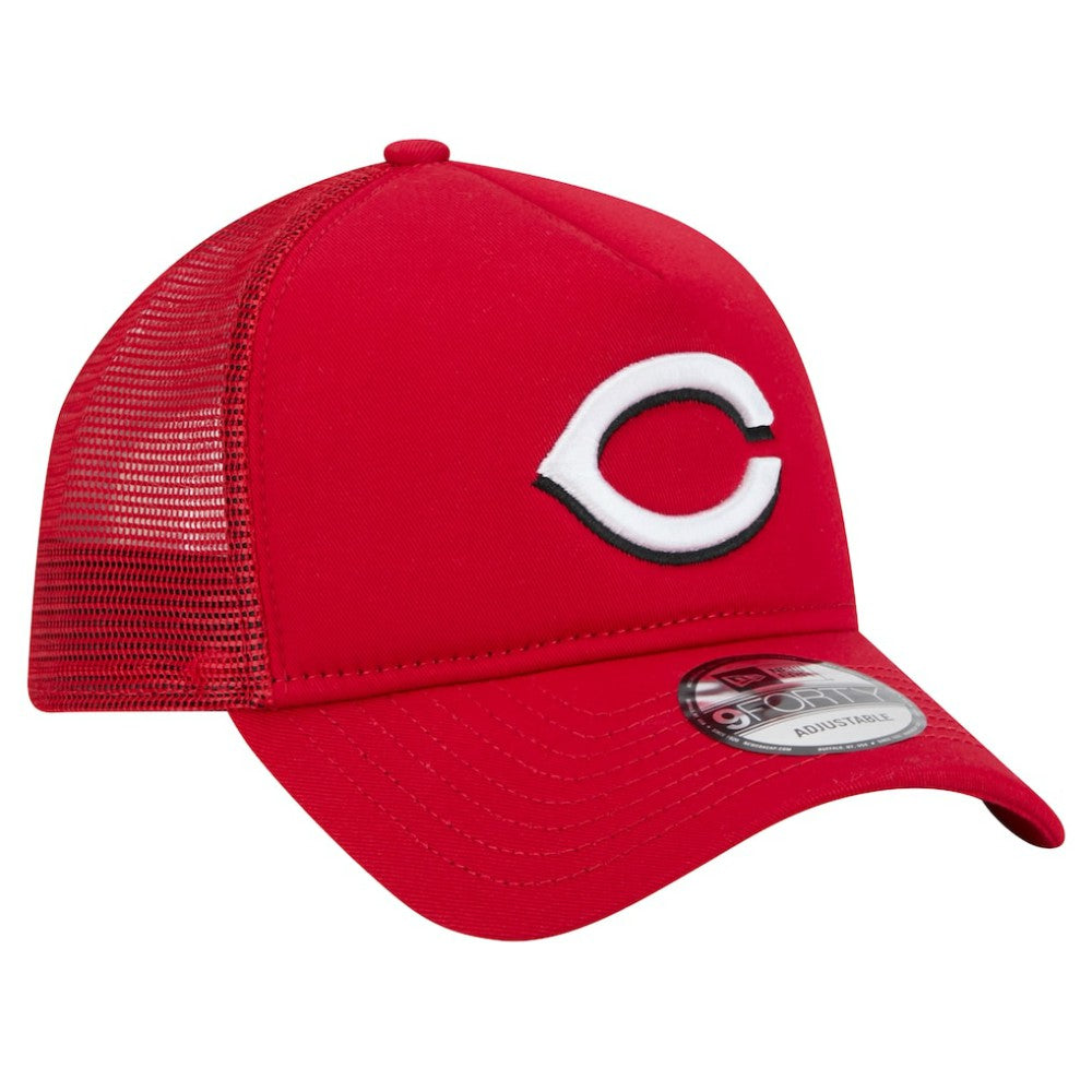 Cincinnati Reds New Era 9FORTY A-Frame Trucker Adjustable Hat - MLB Hats
