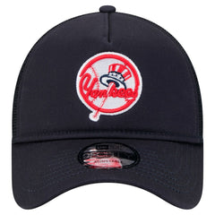 New York Yankees New Era 9FORTY A-Frame Trucker Adjustable Hat - MLB Hats