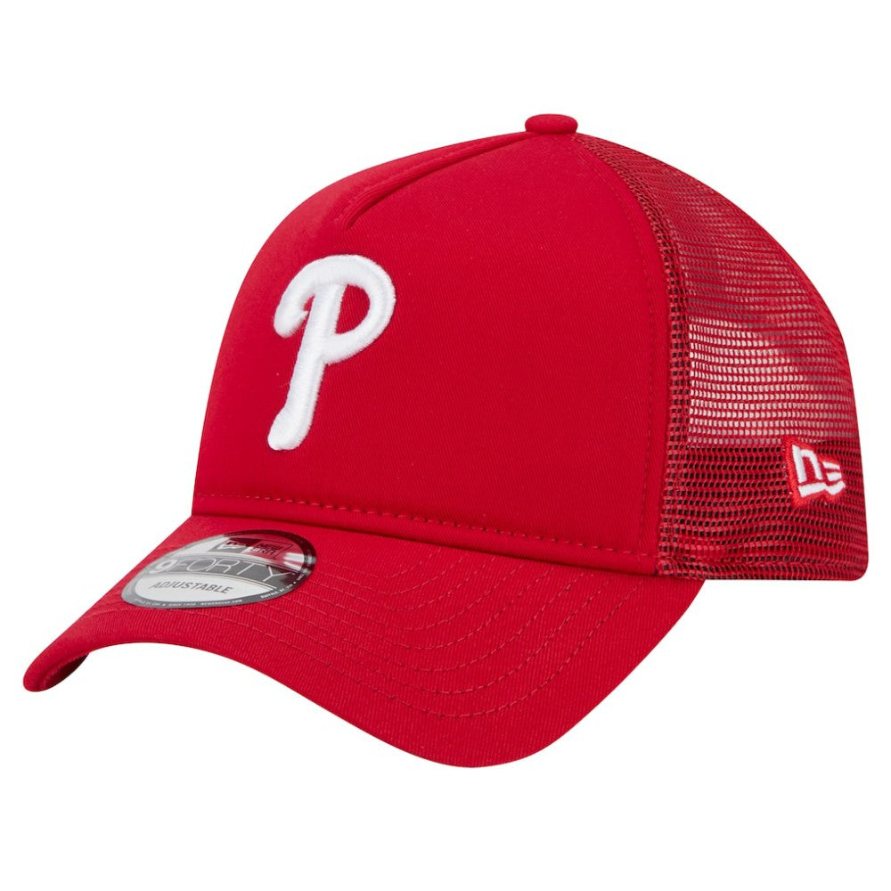 Philadelphia Phillies New Era 9FORTY A-Frame Trucker Adjustable Hat - MLB Hats
