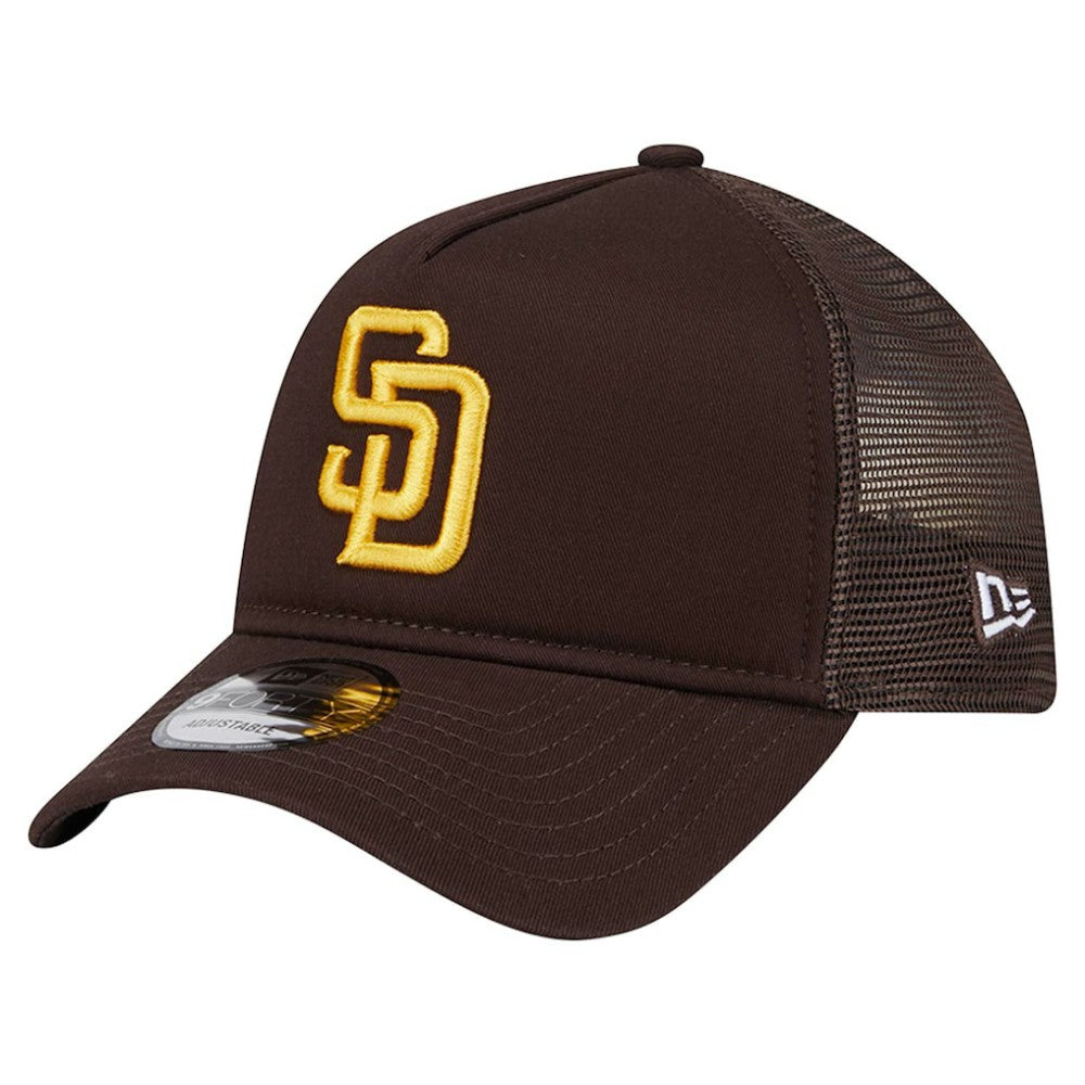San Diego Padres New Era 9FORTY A-Frame Trucker Adjustable Hat - MLB Hats