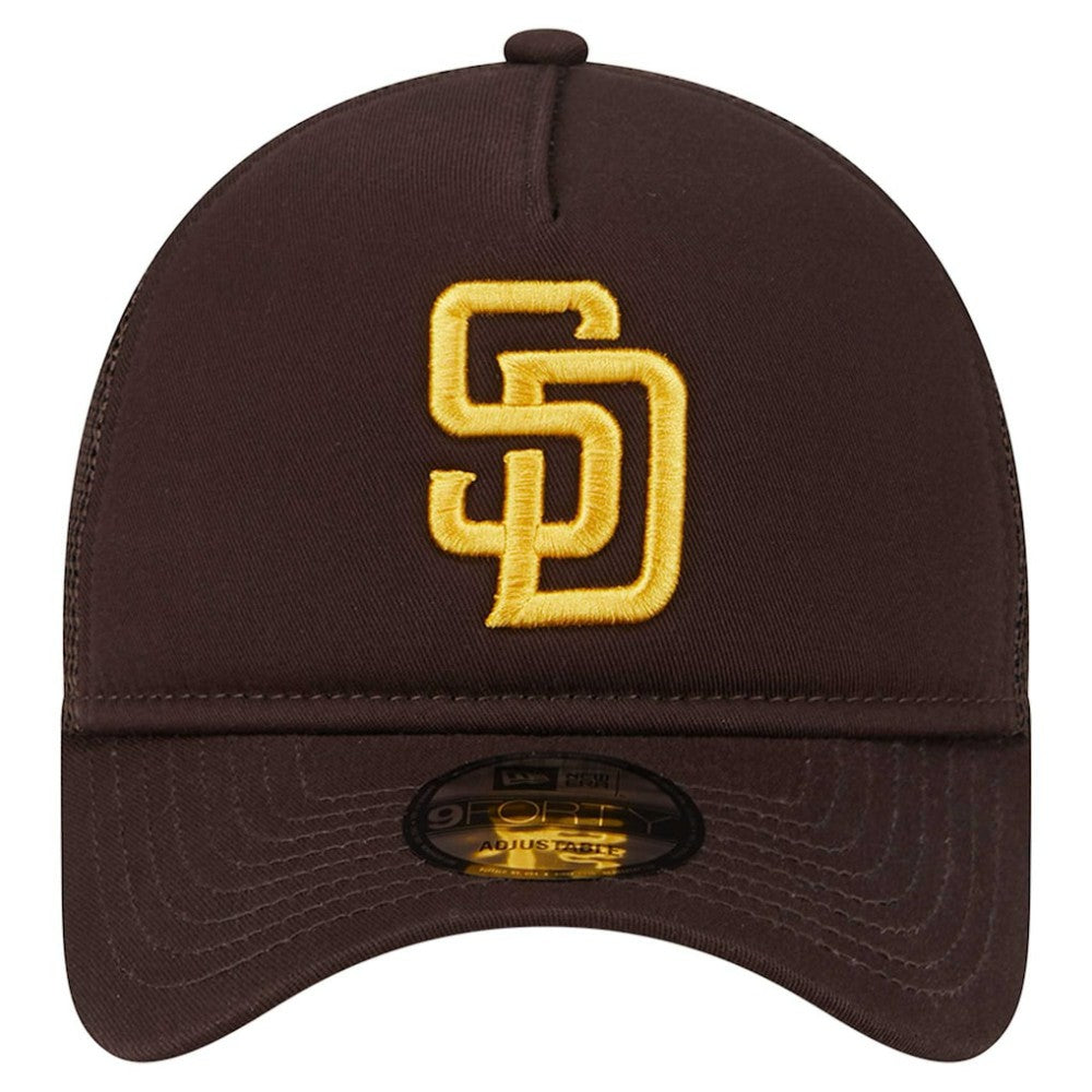 San Diego Padres New Era 9FORTY A-Frame Trucker Adjustable Hat - MLB Hats