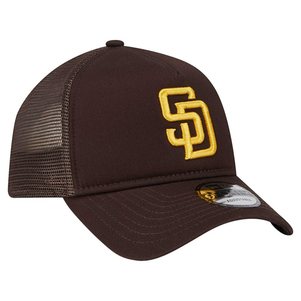 San Diego Padres New Era 9FORTY A-Frame Trucker Adjustable Hat - MLB Hats