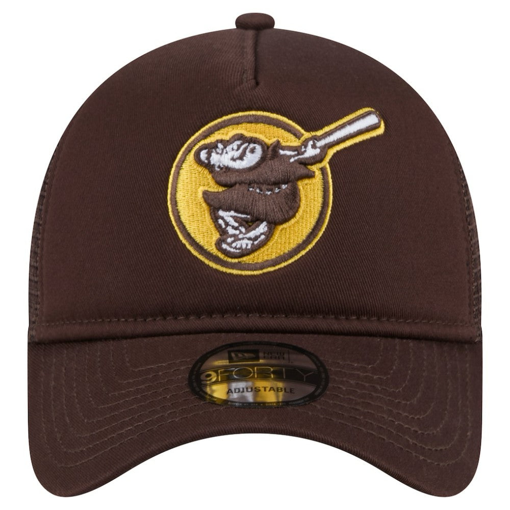 San Diego Padres New Era 9FORTY A-Frame Trucker Adjustable Hat - MLB Hats