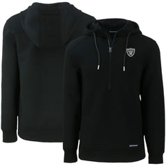 Las Vegas Raiders Cutter & Buck Primary Mark Roam Eco Recycled Half-Zip Pullover Hoodie | NFL Discount
