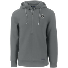 Las Vegas Raiders Cutter & Buck Primary Mark Roam Eco Recycled Half-Zip Pullover Hoodie | NFL Outlet