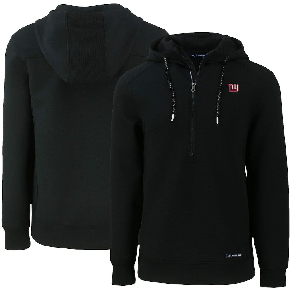 New York Giants Cutter & Buck Primary Mark Roam Eco Recycled Half-Zip Pullover Hoodie | NFL Outlet