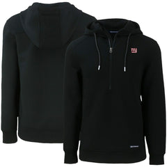 New York Giants Cutter & Buck Primary Mark Roam Eco Recycled Half-Zip Pullover Hoodie | NFL Outlet