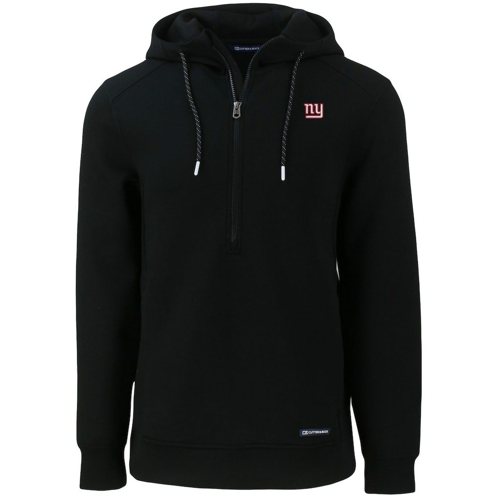New York Giants Cutter & Buck Primary Mark Roam Eco Recycled Half-Zip Pullover Hoodie | NFL Outlet