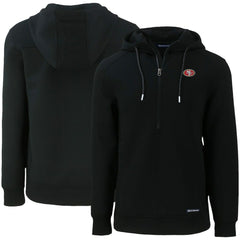 San Francisco 49ers Cutter & Buck Primary Mark Roam Eco Recycled Half-Zip Pullover Hoodie | NFL New