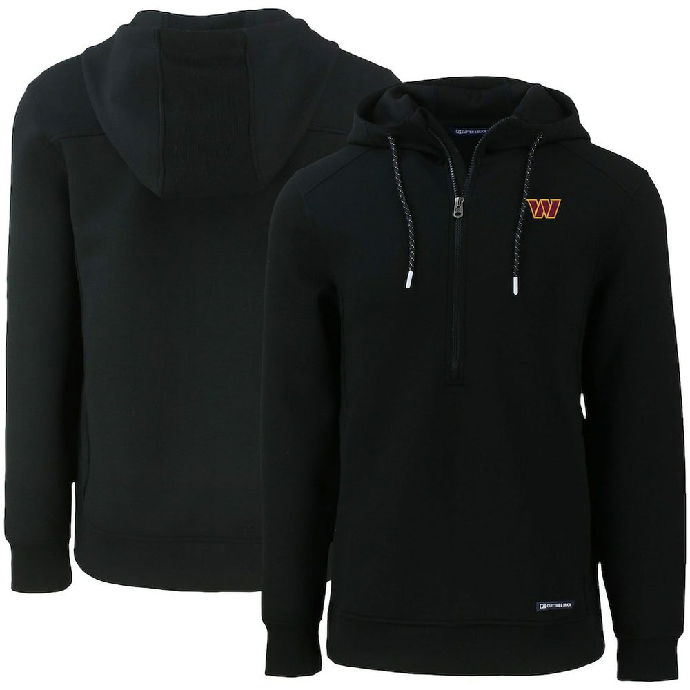 Washington Commanders Cutter & Buck Primary Mark Roam Eco Recycled Half-Zip Pullover Hoodie | NFL Near me