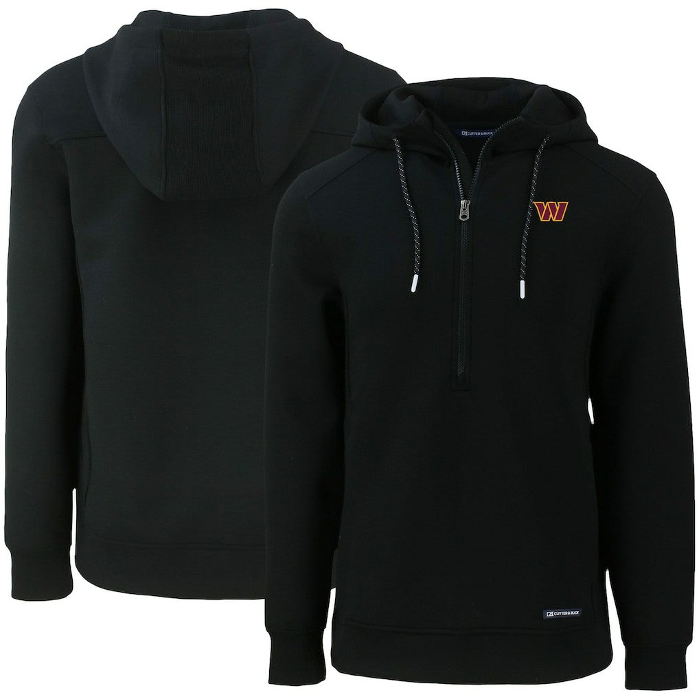 Washington Commanders Cutter & Buck Primary Mark Roam Eco Recycled Half-Zip Pullover Hoodie | NFL Near me