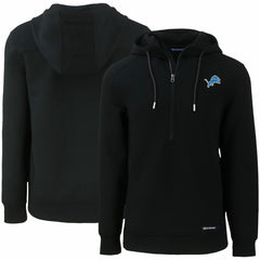 Detroit Lions Cutter & Buck Primary Mark Roam Eco Recycled Half-Zip Pullover Hoodie | NFL Discount