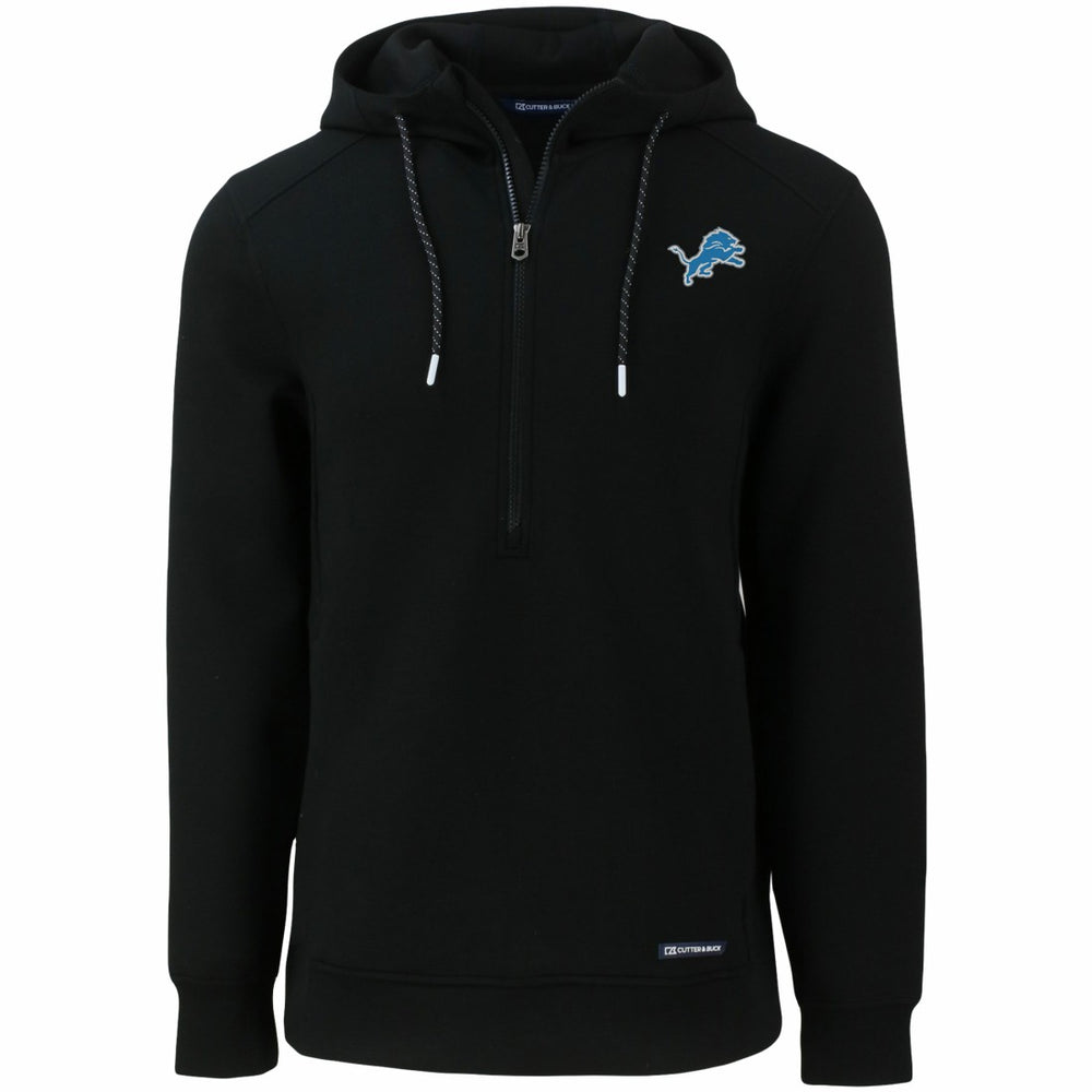 Detroit Lions Cutter & Buck Primary Mark Roam Eco Recycled Half-Zip Pullover Hoodie | NFL Discount