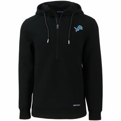 Detroit Lions Cutter & Buck Primary Mark Roam Eco Recycled Half-Zip Pullover Hoodie | NFL Discount