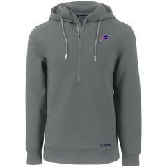 Buffalo Bills Cutter & Buck Primary Mark Roam Eco Recycled Half-Zip Pullover Hoodie | NFL Near me