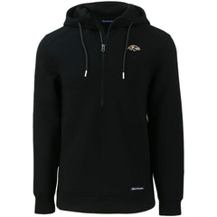 Baltimore Ravens Cutter & Buck Primary Mark Roam Eco Recycled Half-Zip Pullover Hoodie | NFL On sale