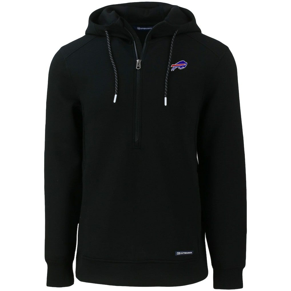Buffalo Bills Cutter & Buck Primary Mark Roam Eco Recycled Half-Zip Pullover Hoodie | NFL Online