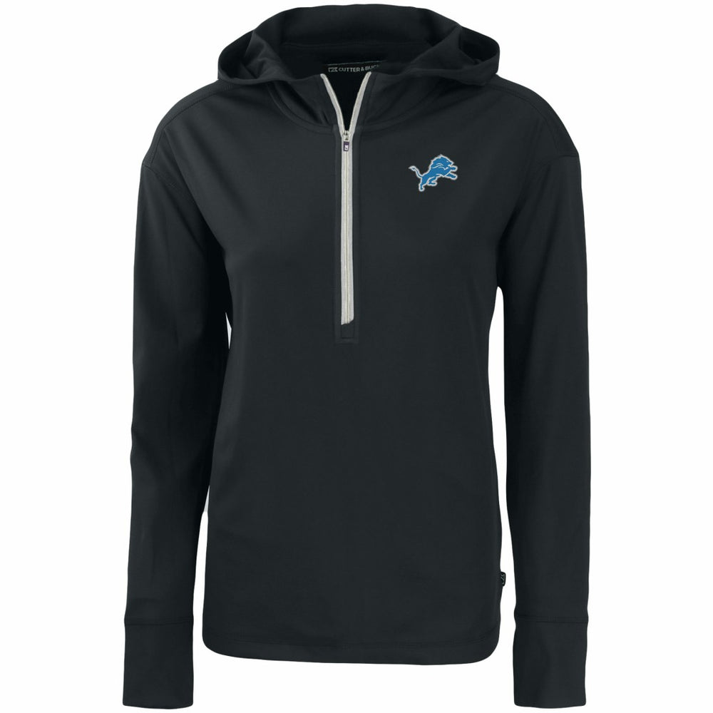 Detroit Lions Cutter & Buck Women's Primary Mark Daybreak Eco Recycled Half-Zip Hoodie | NFL Outlet