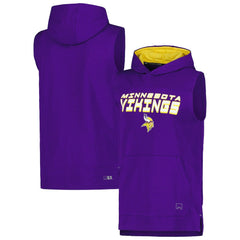 Minnesota Vikings MSX by Michael Strahan Captain Sleeveless Hoodie T-Shirt | NFL On sale