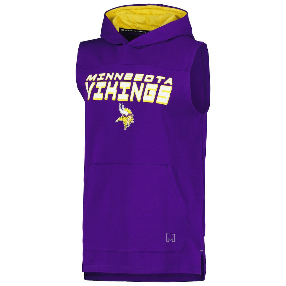 Minnesota Vikings MSX by Michael Strahan Captain Sleeveless Hoodie T-Shirt | NFL On sale