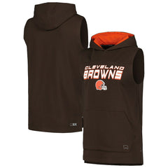 Cleveland Browns MSX by Michael Strahan Captain Sleeveless Hoodie T-Shirt | NFL Hot