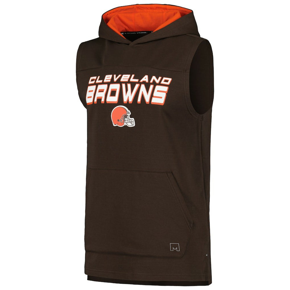 Cleveland Browns MSX by Michael Strahan Captain Sleeveless Hoodie T-Shirt | NFL Hot