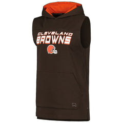 Cleveland Browns MSX by Michael Strahan Captain Sleeveless Hoodie T-Shirt | NFL Hot