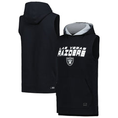 Las Vegas Raiders MSX by Michael Strahan Captain Sleeveless Hoodie T-Shirt | NFL Outlet