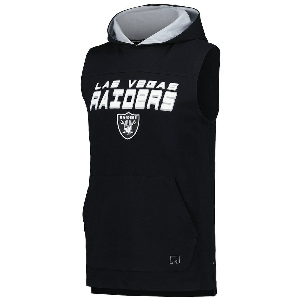 Las Vegas Raiders MSX by Michael Strahan Captain Sleeveless Hoodie T-Shirt | NFL Outlet