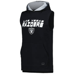 Las Vegas Raiders MSX by Michael Strahan Captain Sleeveless Hoodie T-Shirt | NFL Outlet